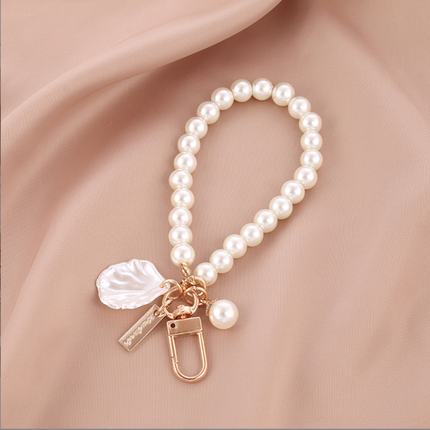 Faux Pearl KeychainFaux, AirPods Case Chain: Wrist Heart