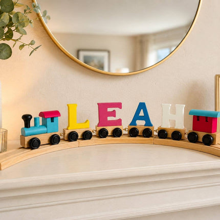 Wooden Name Train Piece – Choose Your Style