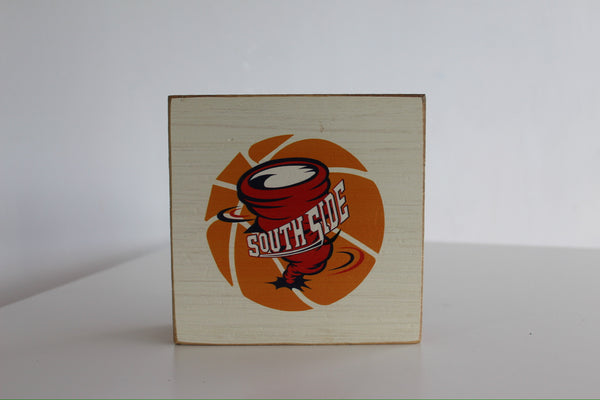 Southside Cyclones Decorative Wooden Square Block