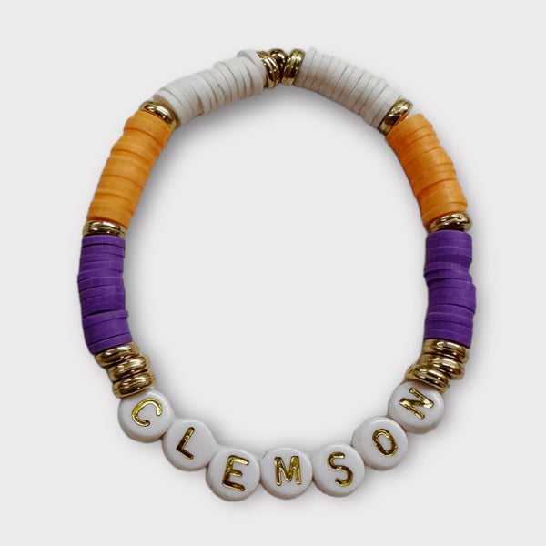 Personalized College Beaded Bracelets