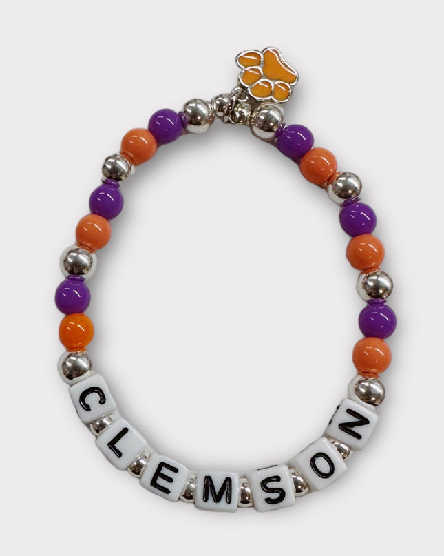 Personalized College Beaded Bracelets