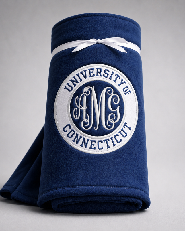 Personalized College Sweatshirt Blanket