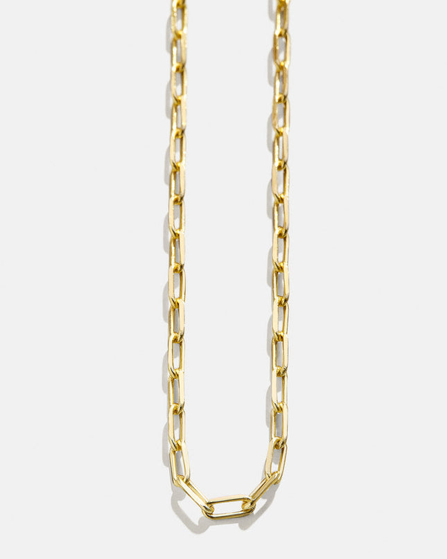 Cluster Charm Necklace Paperclip Chain-18"