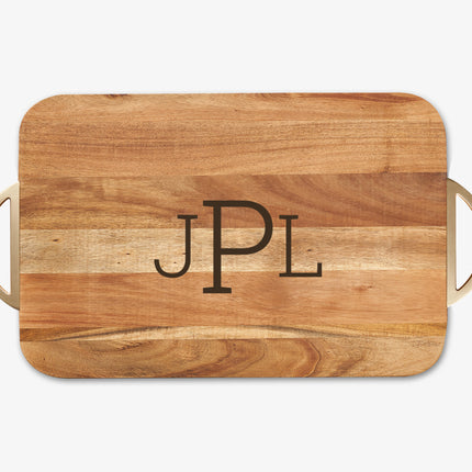 Rectangle cutting board with rounded edges