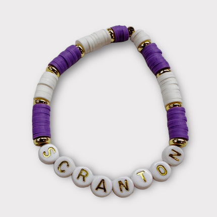 Personalized College Beaded Bracelets