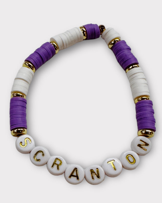 Personalized College Beaded Bracelets