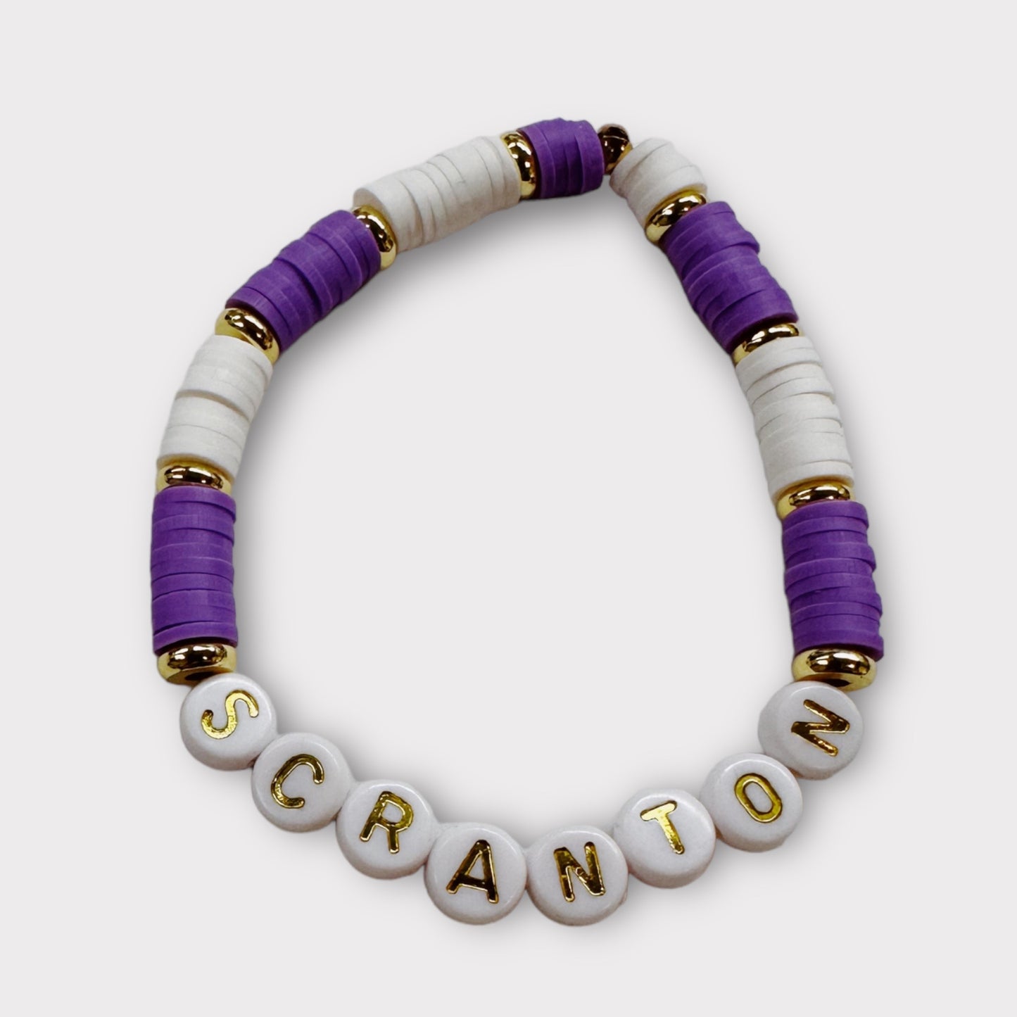 Personalized College Beaded Bracelets