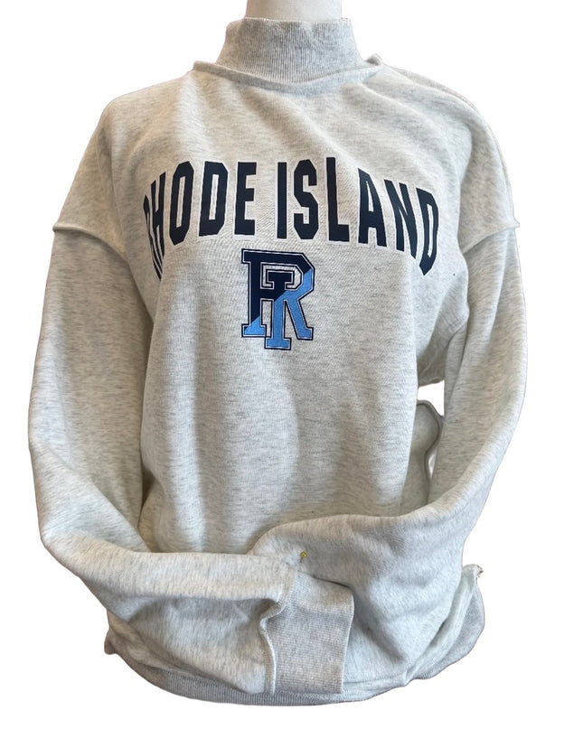 Personalized Oversized Mock Neck Sweatshirt