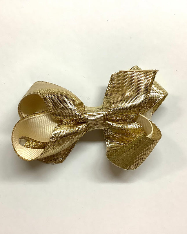 Mini Metallic Gold Bow