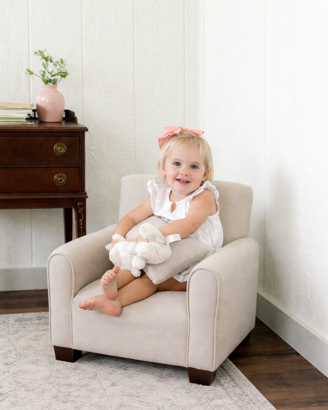 Personalized Kids Suede Armchair – Made in the USA