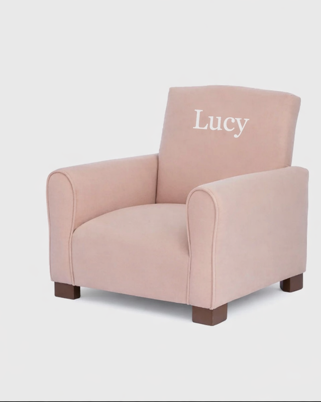 Personalized Kids Suede Armchair – Made in the USA