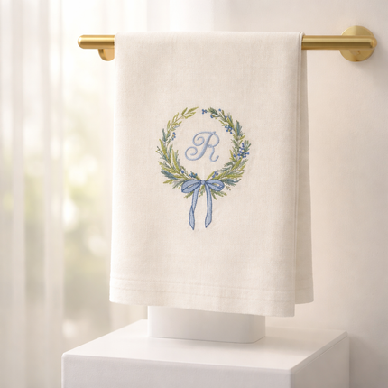 Personalized Monogram Hand Towel Gift – Embroidered  Guest Towel, Custom Wedding, Housewarming, Hostess Gift