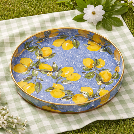 Lemon Round Tray