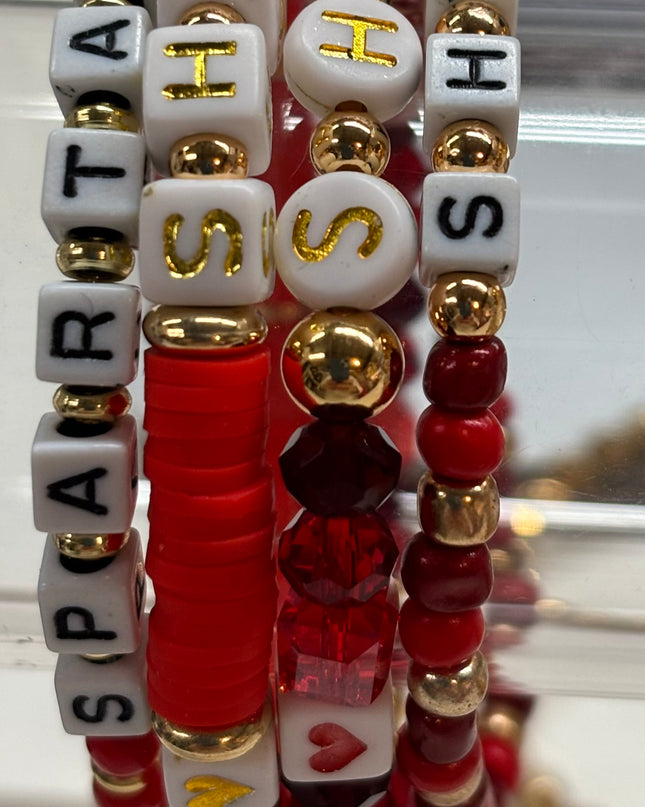 High School Beaded Bracelets