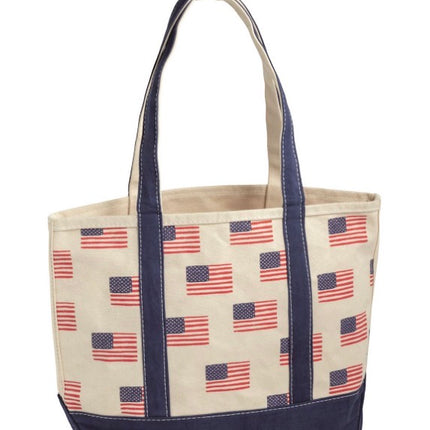 American Flag Canvas Tote Bag – Patriotic Everyday Carryall | Red, White & Blue Gift