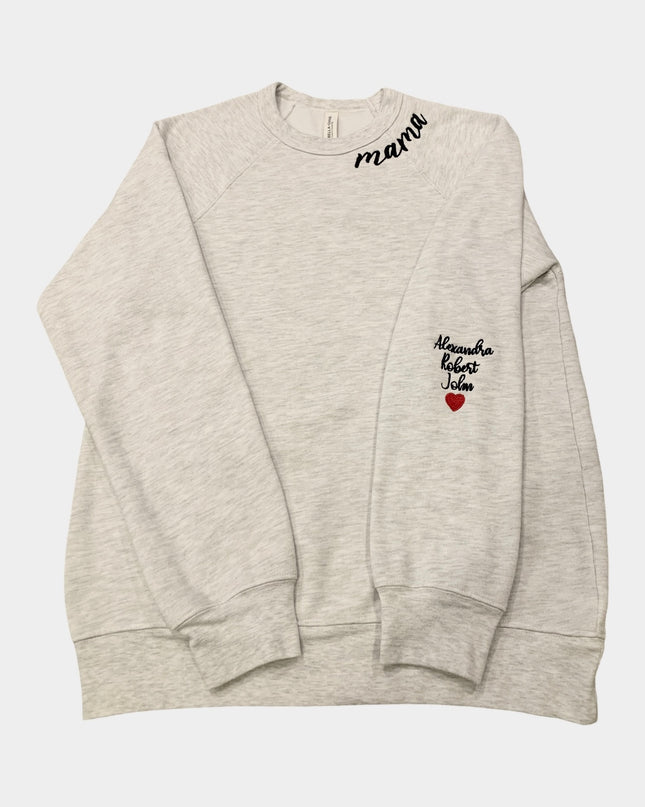 Personalized Mama Crewneck Sweatshirt