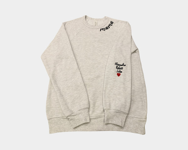 Personalized Mama Crewneck Sweatshirt