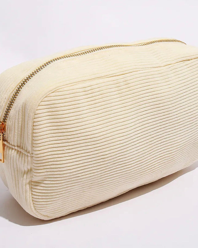 Corduroy Makeup Bag