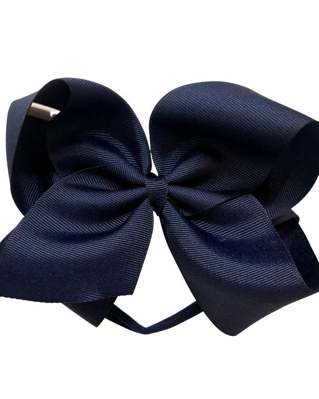 1/4" Nylon Pantyhose Headband W/Signature Grosgrain Bow