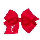 Red with White Initial / L
