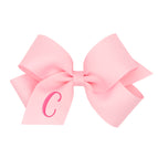 Light Pink with Hot Pink Initial / C