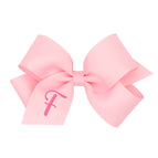 Light Pink with Hot Pink Initial / F