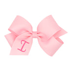 Light Pink with Hot Pink Initial / I