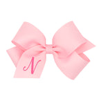 Light Pink with Hot Pink Initial / N