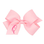 Light Pink with Hot Pink Initial / Q