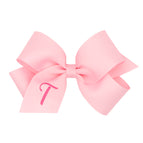 Light Pink with Hot Pink Initial / T