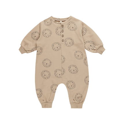 Relaxed Fleece Jumpsuit-Lions