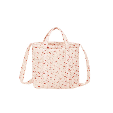 Quilted Tote Bag - Cherries