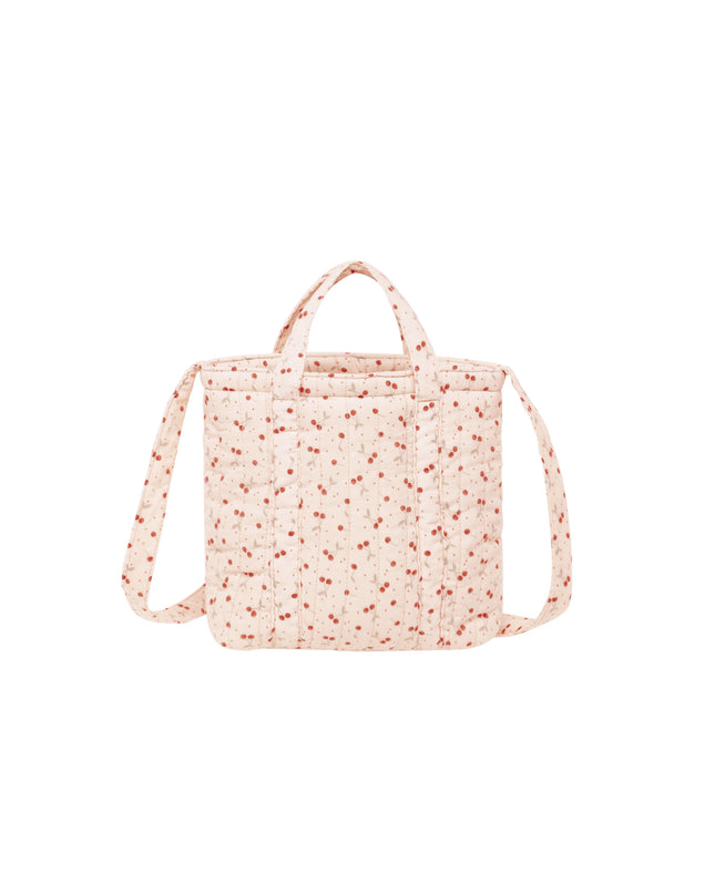 Quilted Tote Bag - Cherries