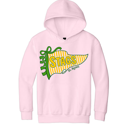 St. Agnes Pink Pennant Hoodie