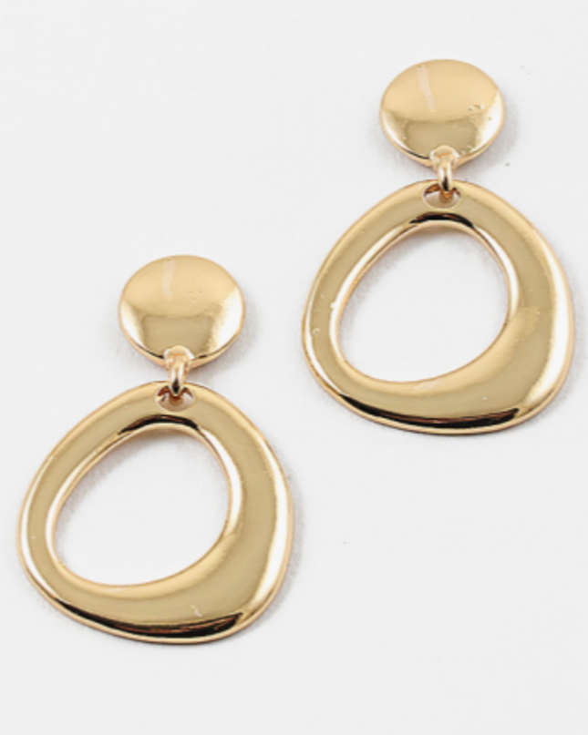 Gold Geometric Statement Earrings