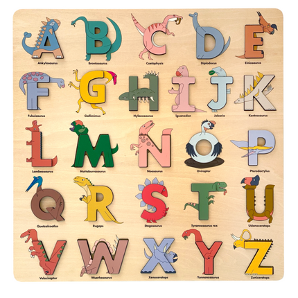 Dino Wooden Alphabet Puzzle