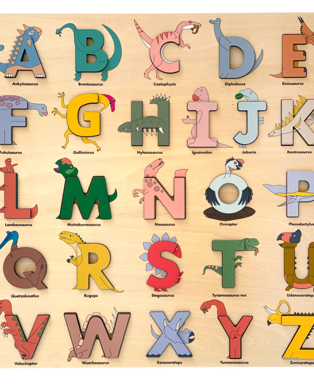 Dino Wooden Alphabet Puzzle