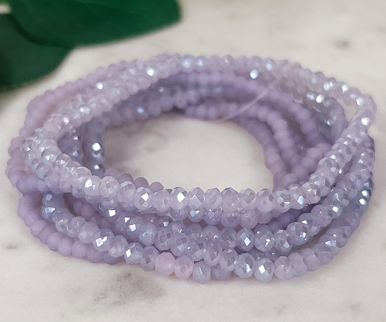 Multi-Strand Beaded Stretch Bracelet-