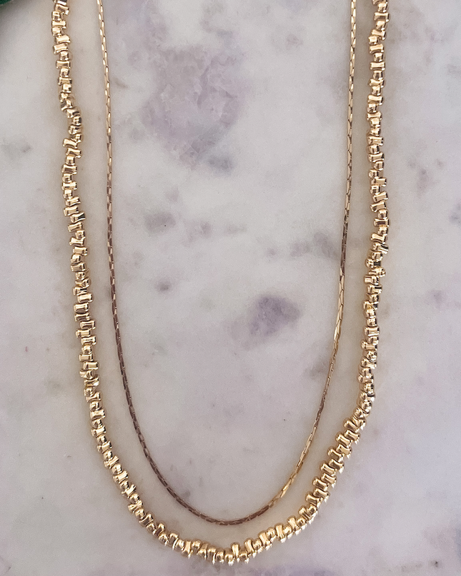Two-Layer Gold Necklace