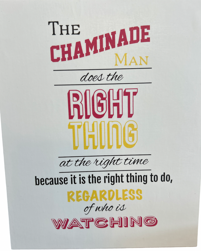 Chaminade Man Block