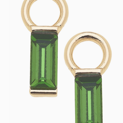 Baguette Huggie Charm in Neon Green | Set of 2