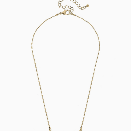 Florida State Seminoles Enamel Script Necklace in Garnet