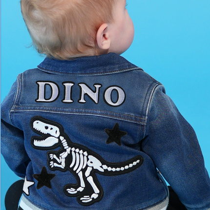 Dino Bones Rib Denim Jacket