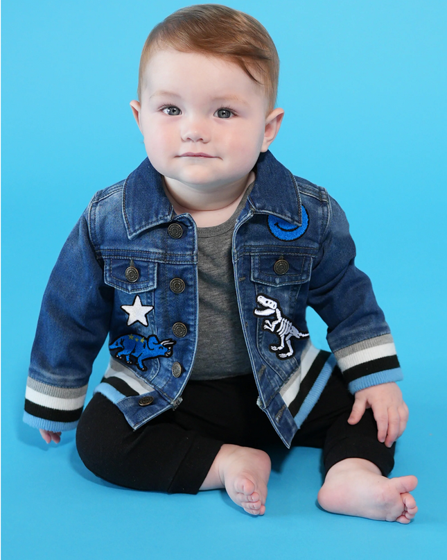 Dino Bones Rib Denim Jacket