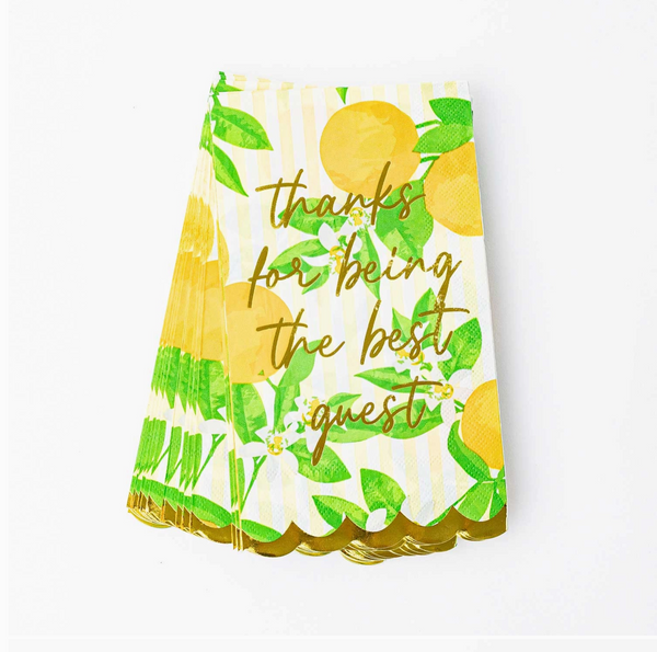 Orange Blossom Paper Guest Towel Packs