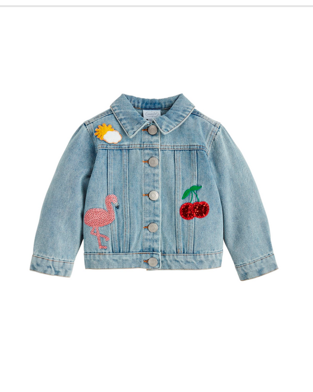Girl Denim Patch Jacket