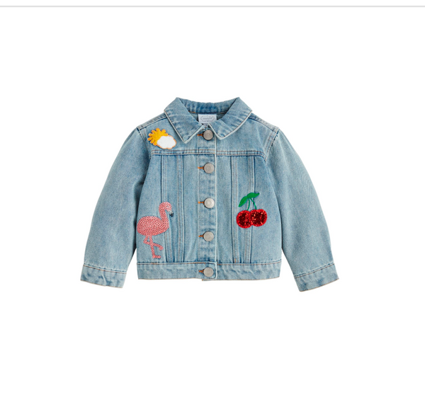 Girl Denim Patch Jacket