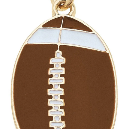 Football Enamel Charm