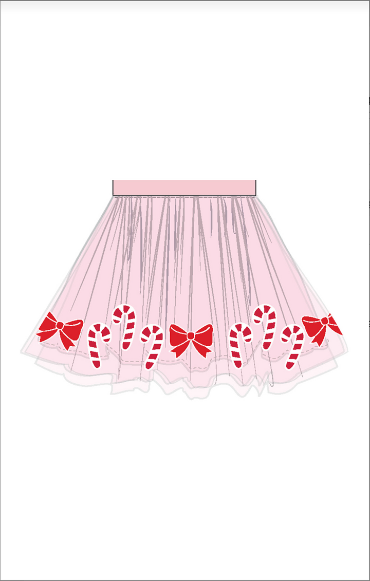 Candy Canes Tutu Skirt