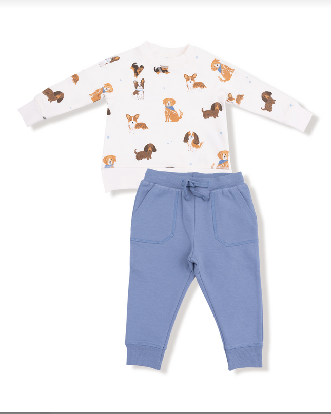 Best Friend Dogs UniRaglan Sweatshirt + Jogger Set